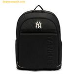  Balo MLB NY Veteran School Bag Chữ NY Phát Sáng Màu Đen 7ABK0053N-50BKS 
