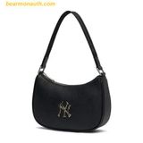  Túi Đeo Vai MLB Monogram Embo Hobo Bag New York Yankees Black 3ABQS022N-50BKS 
