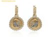 Bông Tai, Khuyên Tai Swarovski Vintage Swan Gold-Tone Crystal Earrings
