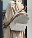  Balo Michael Kors Sheila Medium Logo Backpack Màu Trắng Logo 