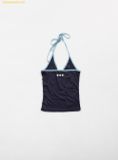  Áo Hai Dây Bad Blood Cindy V-Neck Halter Tank Navy w-tnk24-04 Màu Đen 
