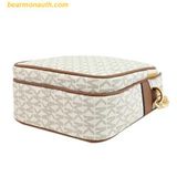  Túi Đeo Chéo Michael Kors MK Jet Set Travel Medium Logo Crossbody Bag Màu Trắng 