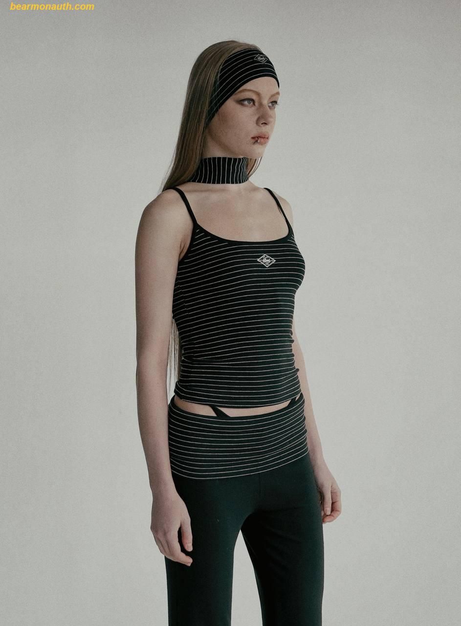 ◆BADBLOOD◆ Beyond Soft String Tank Stripe Black w-tnk25-00 Áo BAD BLOOD Beyond Soft String Tank - Stripe Black | SKU: w