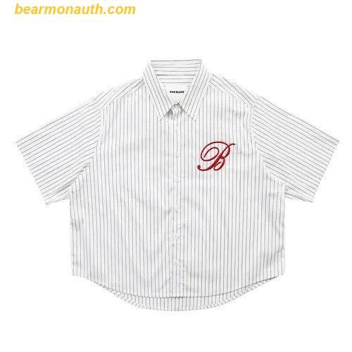  Áo Sơ Mi Bad Blood Classic Logo Short Sleeve Shirt White W-Sht24-012 