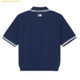  Áo Polo Nữ MLB New York Yankees 3FPQB0243-50NYS Màu Xanh Navy 