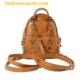 Balo MCM Backpack Xmini Visetos Cognac MMK6SVE92COO01 