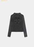  Áo Polo Tay Dài Bad Blood Rusty Denim V-Neck Long Sleeve Black - w-tee25-017 