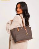  Túi Tote Michael Kors MK Marilyn Medium Tote Bag Màu Nâu Logo 