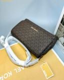  Túi Đeo Chéo Michael Kors MK Medium Logo Convertible Crossbody Bag - Màu Nâu 