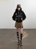  Áo Hoodie Zip Bad Blood Royal Classic Hooded Zip-Up - Black w-hde24-063 Màu Đen 