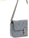  Túi Đeo Vai Marc Jacobs Logo Plaque Quilted Shoulder Bag - MJ-Quilted-Color Xanh Xám (Sold Out) 