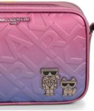  Túi Đeo Chéo Karl Lagerfeld Paris Maybelle Camera Crossbody LH5EU9BJ - Tím Dạ Quang 