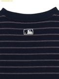  Áo Crop MLB Women's Varsity Stripe Crop Short Sleeve T-Shirt New York Yankees 3FTSV0353-43NYS 