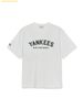 Áo Phông MLB Varsity Big Logo Overfit Short Sleeve T-Shirt New York Yankees 3ATSV0253-50WHS - Trắng
