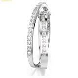  Nhẫn Swarovski Hyperbola ring, Mixed cuts, White, Rhodium plated, 5691228, Bạc 