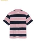 Áo Polo MLB Varsity Stripe Overfit Collar T-Shirt Boston Red Sox 3APQV0253-43PKM Màu Hồng Đen 