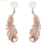  Khuyên tai SWAROVSKI Nice drop earrings 5663487 - Vàng Hồng 