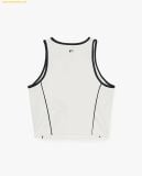  Áo Ba Lỗ MLB Nữ Phom Croptop Basic Small Logo Màu Trắng 3FTKB0153 