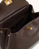  Túi xách JW PEI Lucia Classic Top Handbag - Dark Brown 