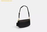  Túi Đeo Vai Coach Andrea Small Shoulder Bag In Signature Canvas CV973 Màu Nâu Logo Size 24 