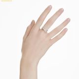  Nhẫn Swarovski Hyperbola ring, Mixed cuts, White, Rhodium plated, 5691228, Bạc 