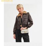  Túi Đeo Vai Coach Tabby 20 Quilted Chain Shoulder Bag CP149 Trắng Kem 