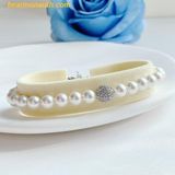 Vòng, lắc tay SWAROVSKI Swarovski Remix Collection strand Crystal pearl, White, Rhodium plated 