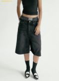  Quần Short Bad Blood Billy Track Bermuda Jeans Baggy Fit Black w-jeans24-005 
