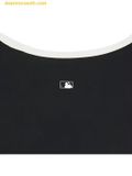  Áo Ba Lỗ MLB Nữ Phom Croptop Basic Small Logo Màu Đen 3FTKB0153 