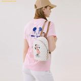  Balo MLB X Disney Mono Backpack New York Yankees - 32BGK1011 - Trắng 