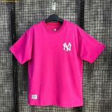  Áo Phông New Era Logo NY Chấm Bi Màu Hồng 