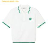  Áo Polo MLB New York Yankees 3FPQB0243-50IVS Màu Trắng 