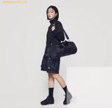  Túi Trống ADLV Duffel Basic Logo Ripstop Two-Way Màu Đen 
