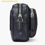  Túi Đeo Chéo MCM Aren Crossbody In Visetos Màu Đen 