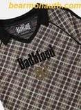  Áo Phông Bad Blood Vintage Club V-Neck Check T-Shirt - Nâu w-tee25-023 