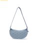 Túi Đeo Vai MLB Classic Monogram Denim Vintage Hobo Bag New York Yankees 3ABQMD15N-50BLL