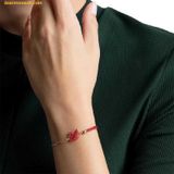  Vòng, lắc tay SWAROVSKI Iconic Swan Bracelet, Red, Gold-Tone Plated 