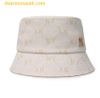 Mũ Bucket MLB Diamond Monogram Bucket Hat 3AHTM024N Màu Trắng