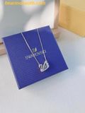  Dây cổ, dây chuyền SWAROVSKI Dancing Swan necklace Swan, Blue, Rhodium plated 