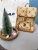 Balo MLB Jacquard Diamond Monogram Beige 7ABKMD45N-43BGS