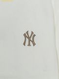  Áo Phông MLB Vintage Monogram Big Lux Overfit Short Sleeve T-Shirt New York Yankees 3ATSM0754-50IVS Màu Trắng 