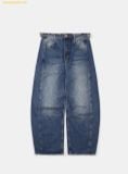  Quần Dài Bad Blood Charlie Barrel Jeans - Mid Blue w-jeans24-007 Màu Xanh Đậm 