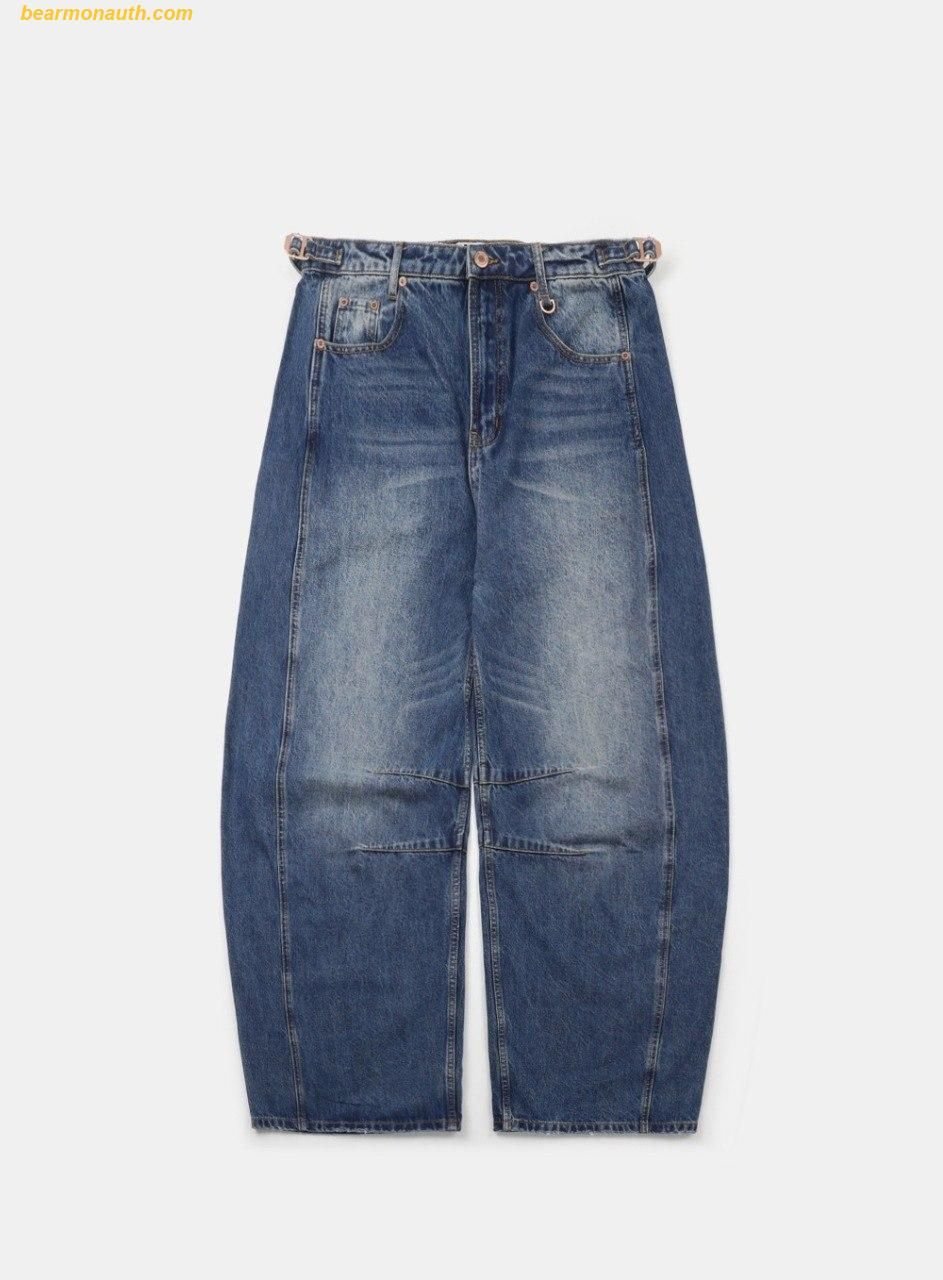 Quần Dài Bad Blood Charlie Barrel Jeans - Mid Blue w-jeans24