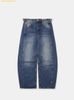 Quần Dài Bad Blood Charlie Barrel Jeans - Mid Blue w-jeans24-007 Màu Xanh Đậm
