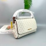  Túi Đeo Chéo Nữ Michael Kors MK Medium Logo Convertible Crossbody Bag Màu Trắng 