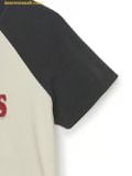  Áo Crop MLB Women's Varsity Vintage Washing Raglan Crop Short Sleeve T-Shirt New York Yankees 3FTSV0853-50CRS Màu Kem 