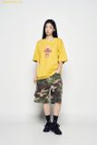  Áo Phông ADLV Heart Alien Short Sleeve T-Shirt Mustard Màu Vàng 
