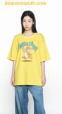  Áo Phông ADLV Cartoon Chinchilla Màu Vàng 