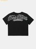 Áo Croptop Bad Blood Mystic 1/2 Print T-Shirt Slim Fit - Black w-tee25-030 Màu Đen