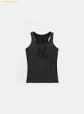  Áo Ba Lỗ Bad Blood Rusty Denim Tank Top Black w-tnk25-008 